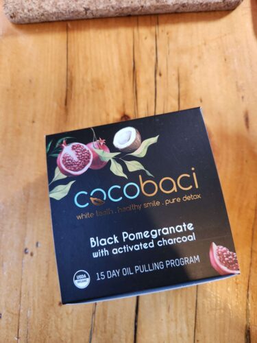 NEW Cocobaci Pomegranate with Activated Charcoal 15-Day Oil Pulling program photo review